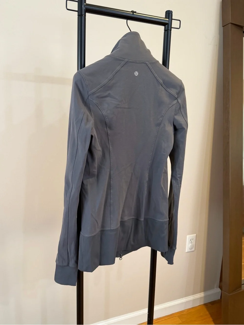 Lululemon In Stride Heather Gray Zip-Up Athletic Jacket